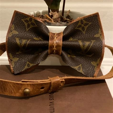 brown louis vuitton tie|Louis Vuitton bow tie.